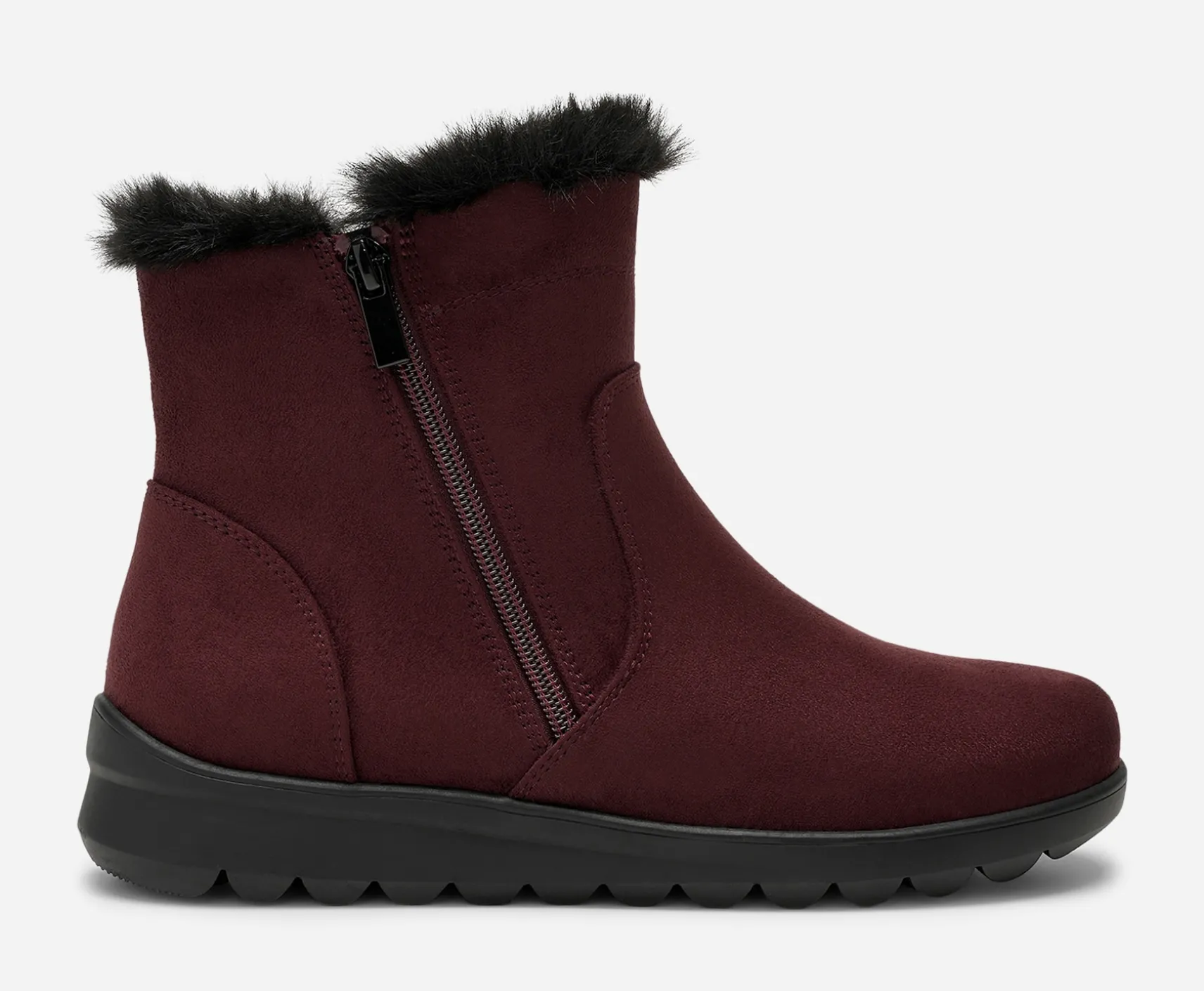 CLOU COMFORT, Varmfodrade boots med dragkedja