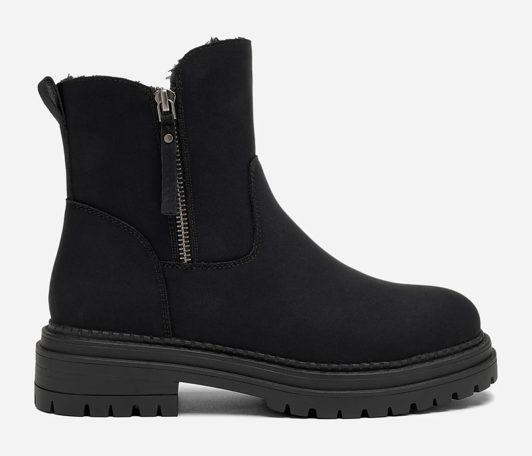 CLOU, Varmfodrade boots med dragkedja