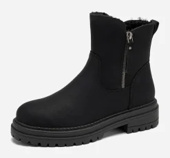 CLOU, Varmfodrade boots med dragkedja
