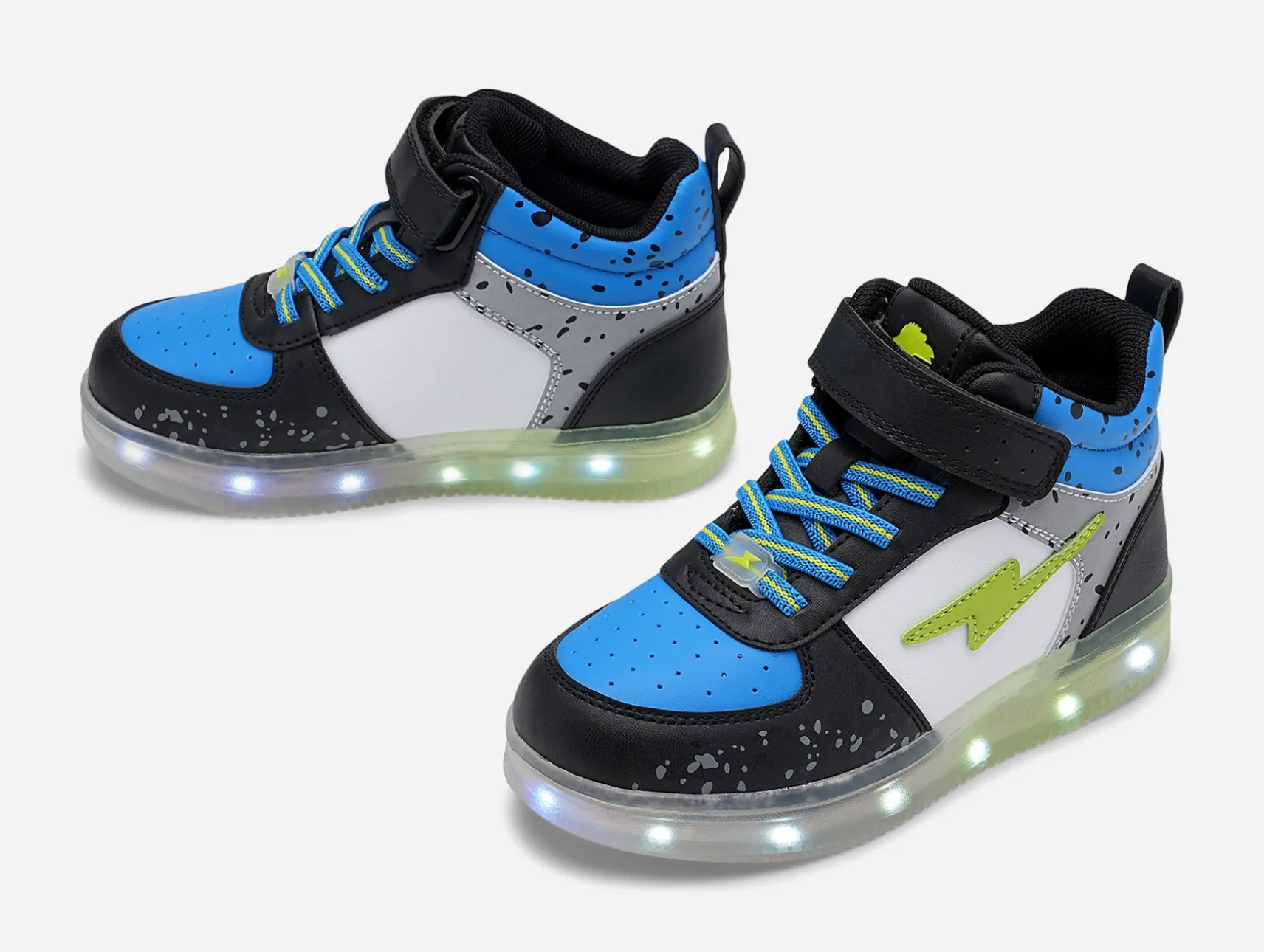 LEJON, Höga sneakers med blinkande sula