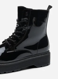 ZOEY, Varmfodrade boots med snörning