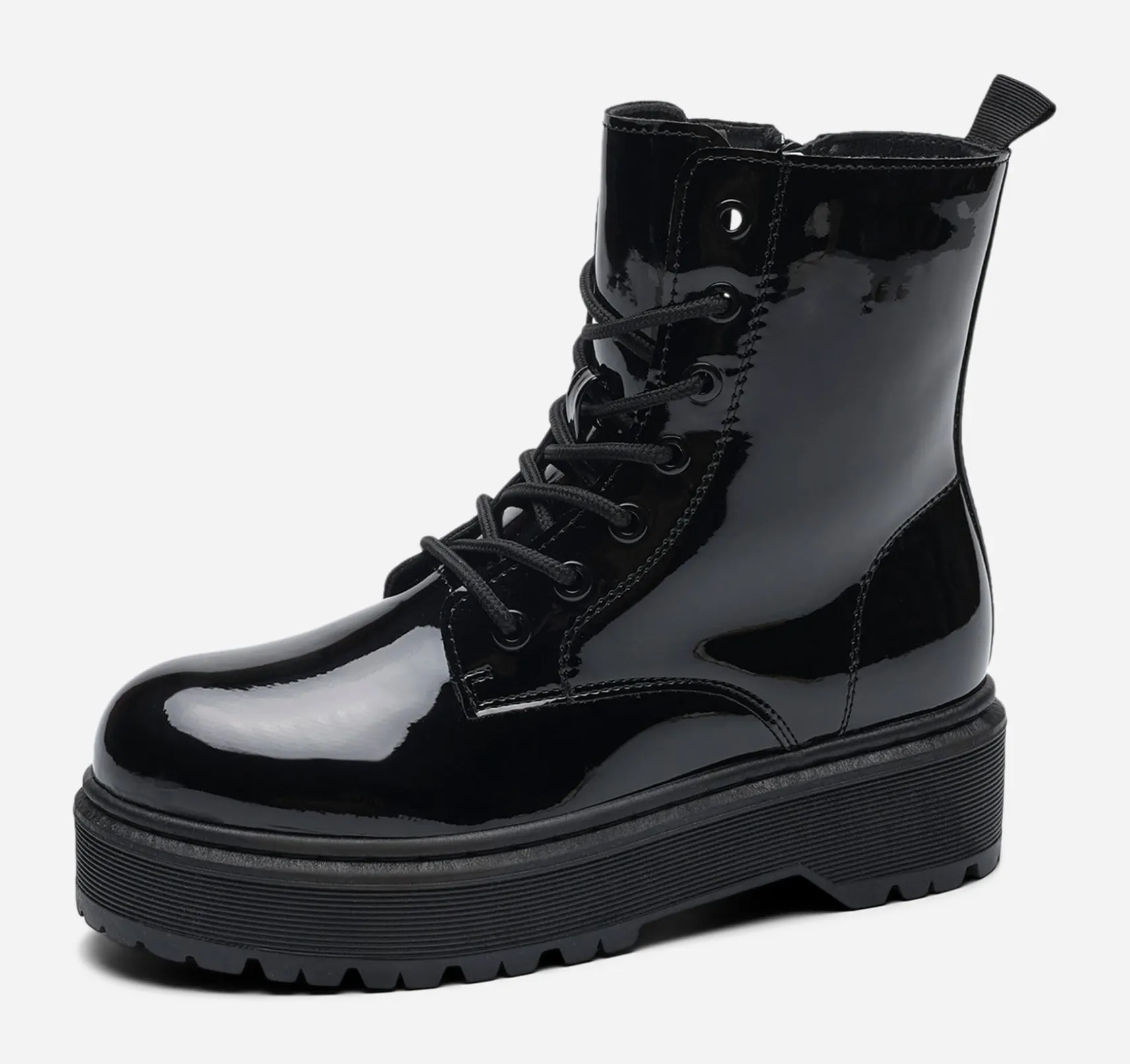 ZOEY, Varmfodrade boots med snörning
